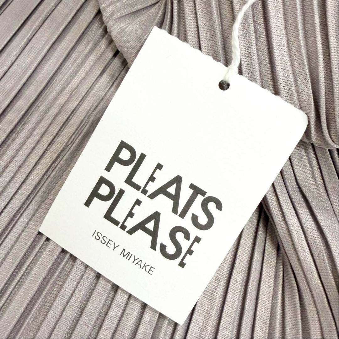 未使用品△PLEATS PLEASE プリーツプリーズ イッセイミヤケ PP91-JT523 ノースリーブ チュニック ワンピース グレー 4 日本製 正規品