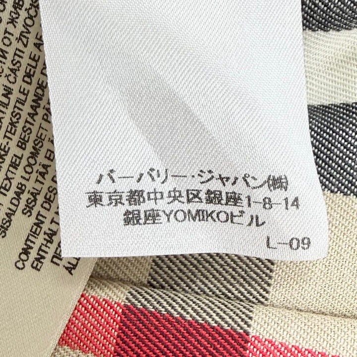 美品△BURBERRY バーバリー 4006905 コットン100% KENSINGTON 裏地ノバチェック柄 トレンチコート ベージュ IT 36 イングランド製 正規品