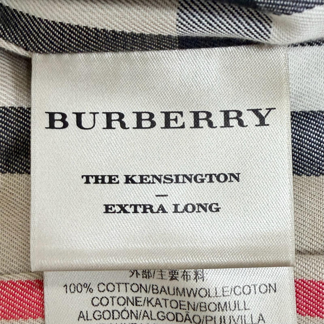 美品△BURBERRY バーバリー 4006905 コットン100% KENSINGTON 裏地ノバチェック柄 トレンチコート ベージュ IT 36 イングランド製 正規品