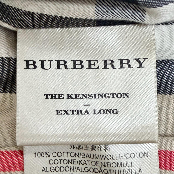 美品△BURBERRY バーバリー 4006905 コットン100% KENSINGTON 裏地ノバチェック柄 トレンチコート ベージュ IT 36 イングランド製 正規品