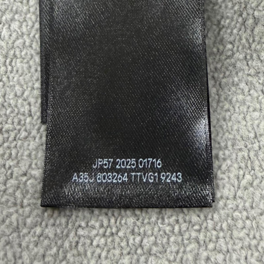 極美品▼BALENCIAGA バレンシアガ 26SS 803264 ペイント加工 ロゴ刺繍 フーディ レギュラーフィット ZIPUP パーカー グレー XS 正規品