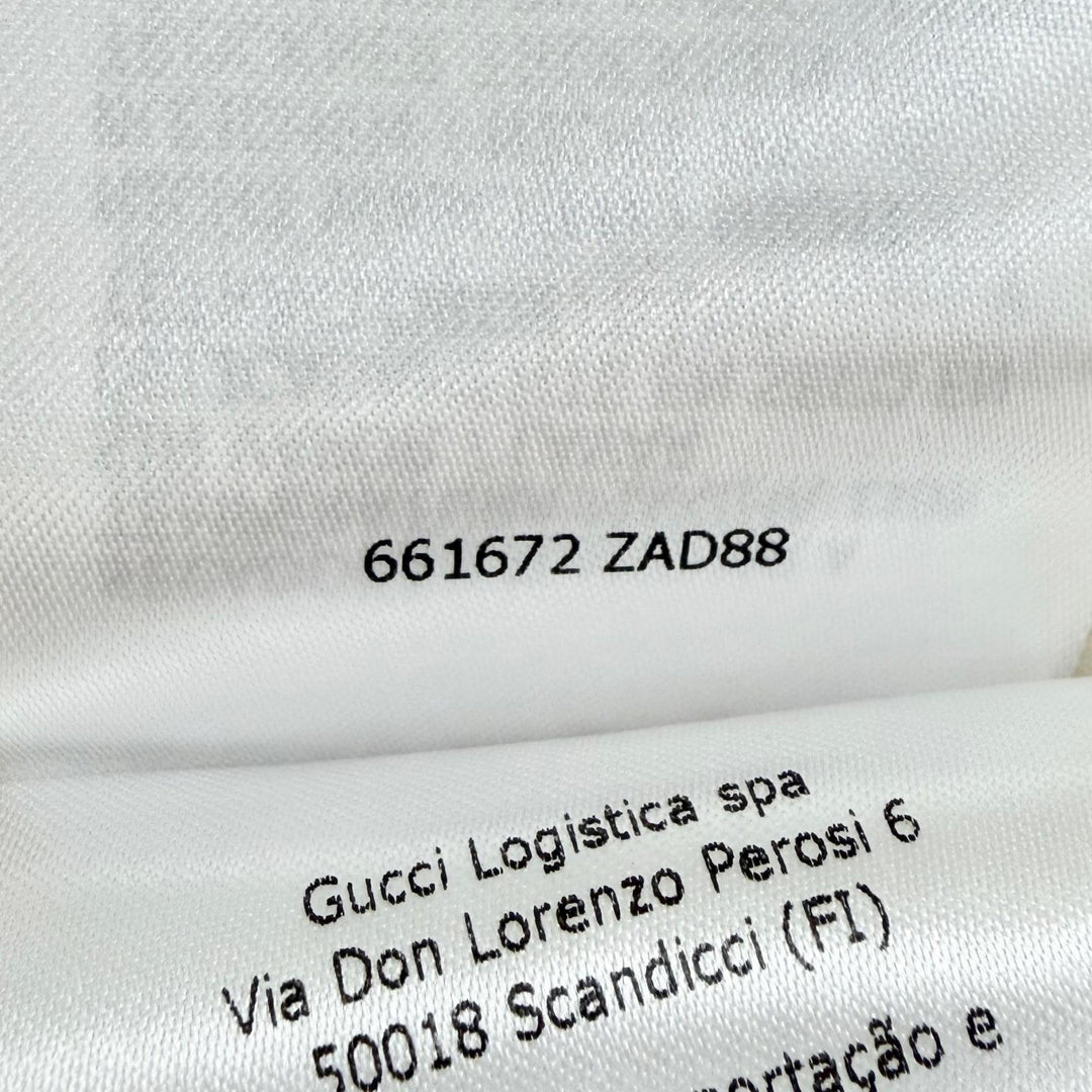 美品△GUCCI グッチ 661672 シルク ウール GGロゴボタン GGロゴチェーン 半袖ワンピース ベージュ ゴールド金具 IT 36 イタリア製 正規品