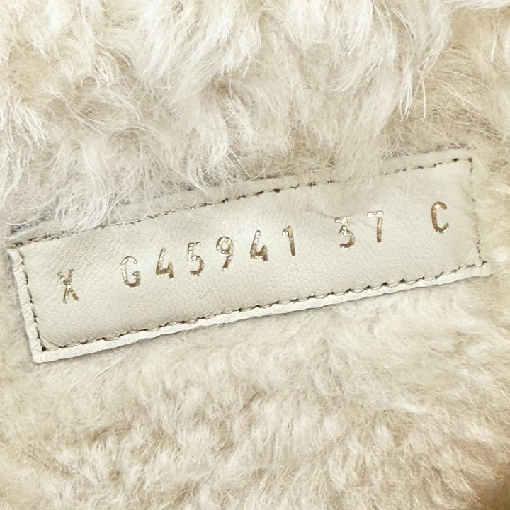 未使用品△CHANEL シャネル 25-26AW G45941 スウェードレザー ココマーク バックジップ ムートン アンクルブーツ ショートブーツ 37 伊製