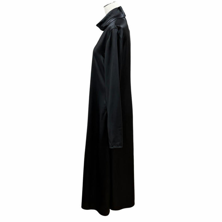 未使用品★CELINE セリーヌ 2 6BU8/217A フィービー期 ハイネック 長袖 ロングワンピース ブラック FR 40 フランス製 正規品 レディース