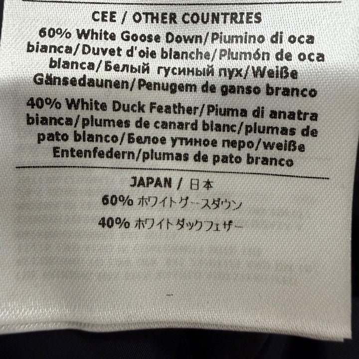 極美品☆VALENTINO ヴァレンティノ コットン レース スタンドカラー Aライン ダウンコート ネイビー IT 38 イタリア製 正規品 レディース