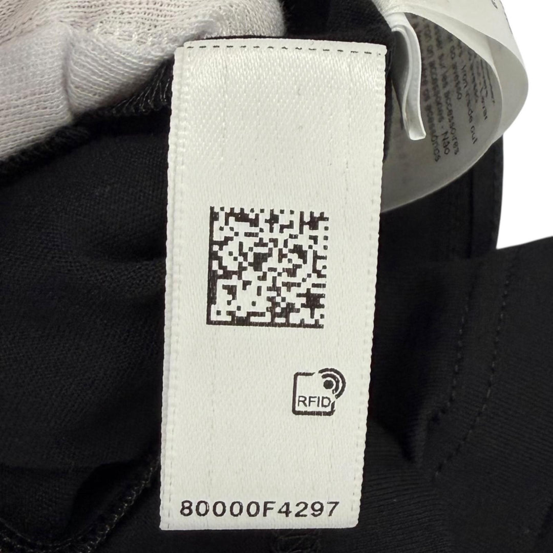 極美品★DIOR ディオール 26SS 653T13A4M21 フィット Tシャツ コットン100% グログランリボン 半袖 ブラック シルバー金具 M 伊製 正規品