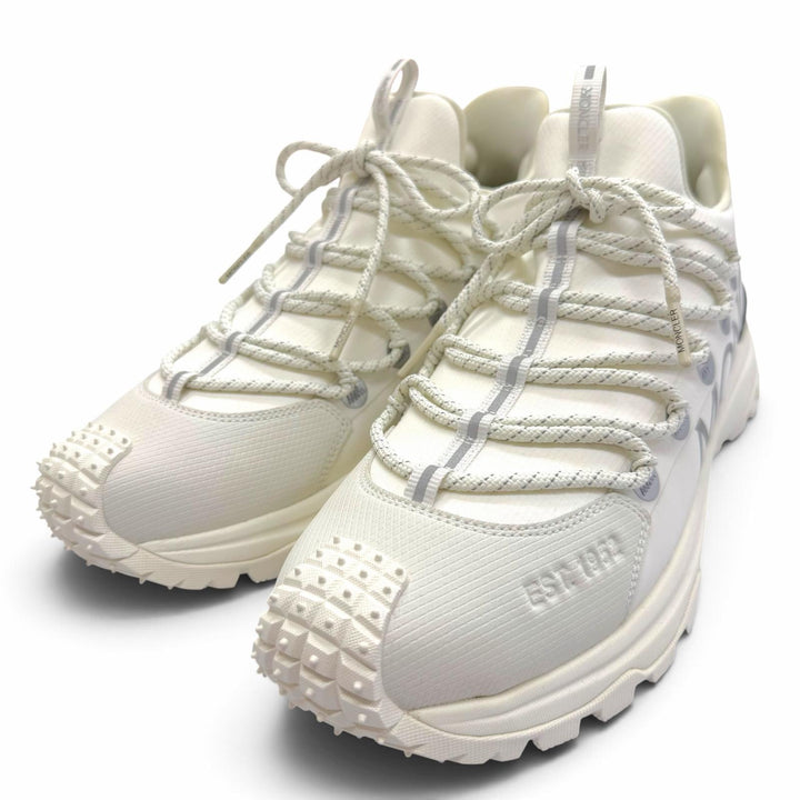 未使用品▼MONCLER モンクレール Trailgrip Lite2 ファブリック レースアップ ローカットスニーカー ホワイト 43 メンズ 箱・保存袋付き