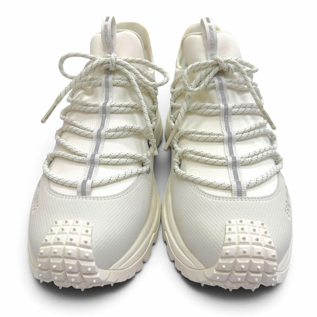 未使用品▼MONCLER モンクレール Trailgrip Lite2 ファブリック レースアップ ローカットスニーカー ホワイト 43 メンズ 箱・保存袋付き