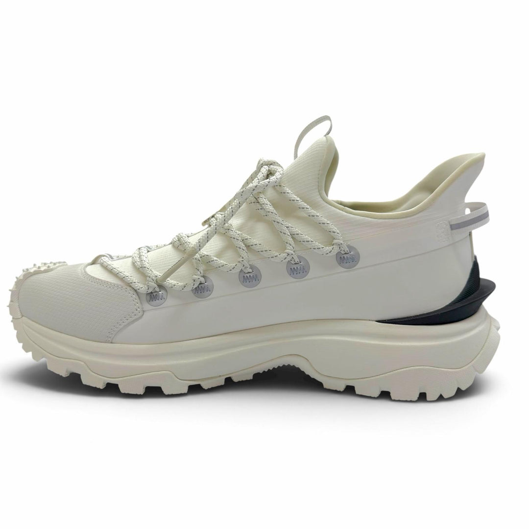 未使用品▼MONCLER モンクレール Trailgrip Lite2 ファブリック レースアップ ローカットスニーカー ホワイト 43 メンズ 箱・保存袋付き