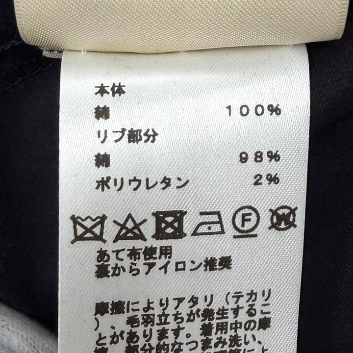 未使用品★HERMES エルメス 24AW コットン100％ 刺繍入りポケット 半袖 Tシャツ ワンピース ブラック 34 イタリア製 正規品 レディース