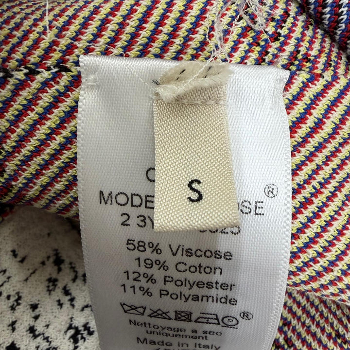 未使用品☆CELINE セリーヌ 2 3Y10/5325 コットン フィービー期 ノースリーブ ワンピース マルチカラー S イタリア製 正規品 レディース