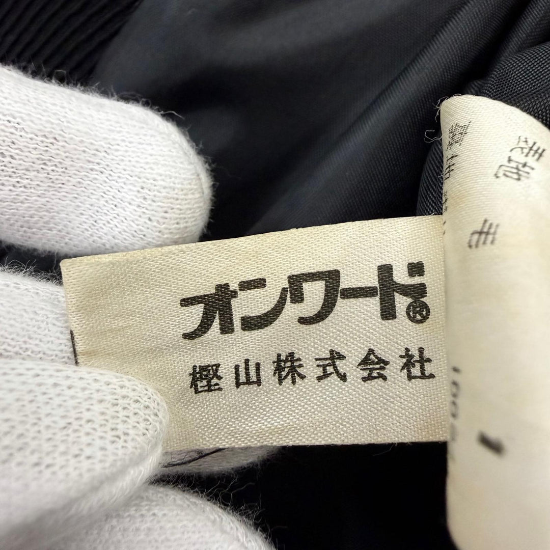 美品☆Jean Paul Gaultier FEMME ジャンポールゴルチエファム ウール シングル ノーカラージャケット ブラック 11 正規品 レディース