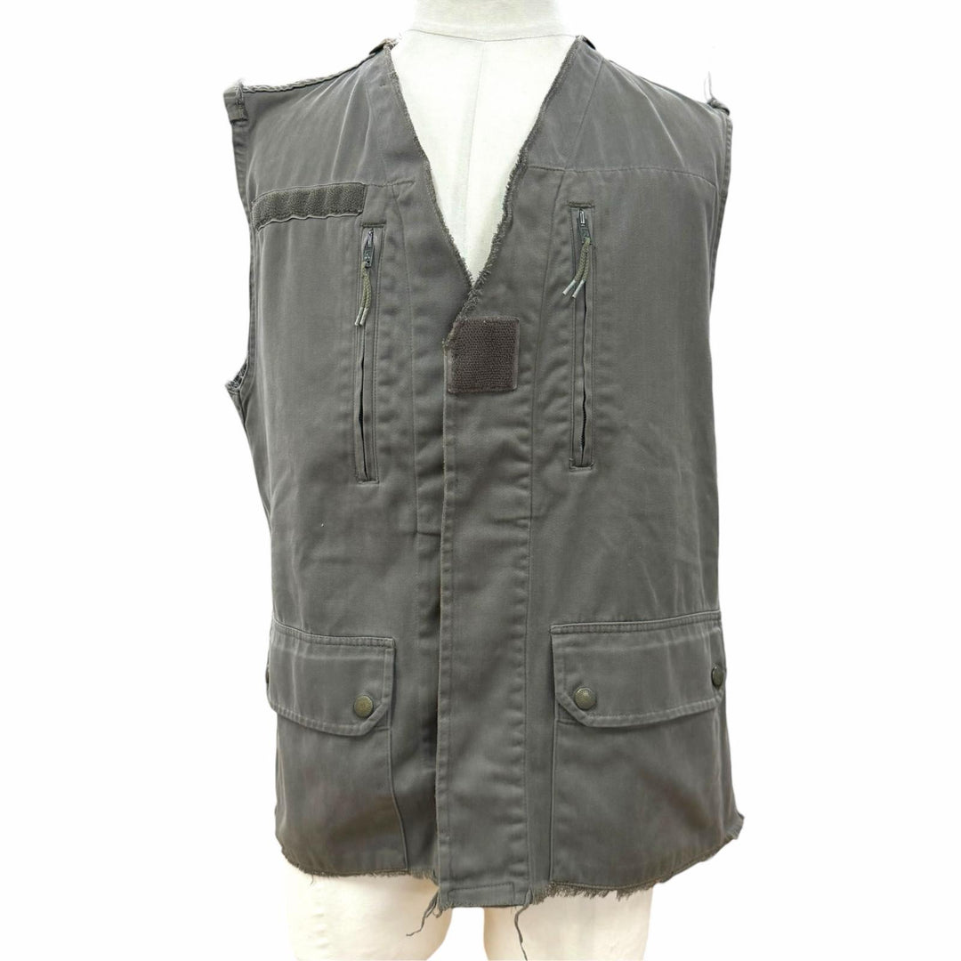 極美品▼Maison Margiela 10 メゾンマルジェラ10 2000SS 希少 アーティザナル 再構築 ミリタリー ベスト カーキ M 仏製 正規品 メンズ