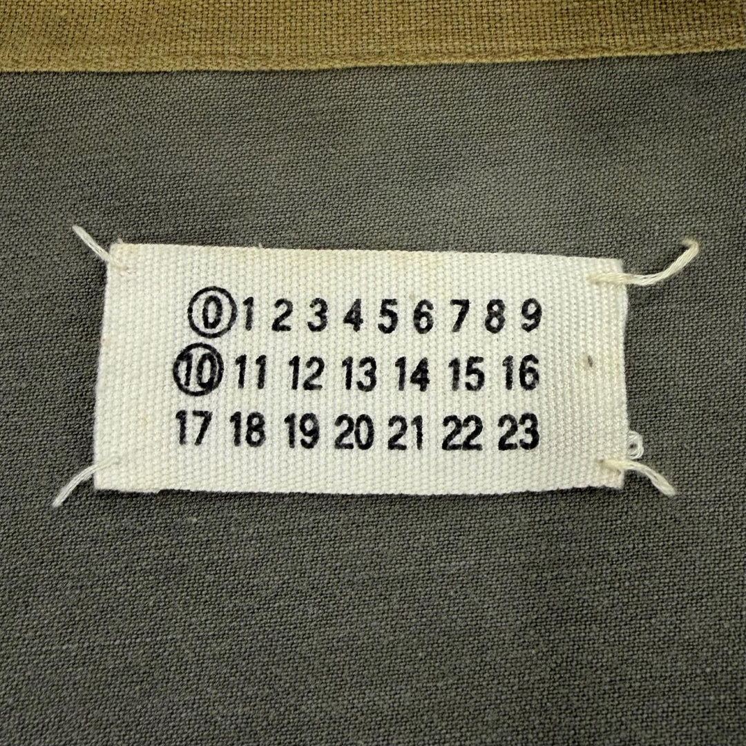 極美品▼Maison Margiela 10 メゾンマルジェラ10 2000SS 希少 アーティザナル 再構築 ミリタリー ベスト カーキ M 仏製 正規品 メンズ