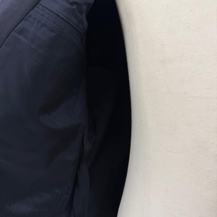 極美品▼Maison Margiela 14 メゾンマルジェラ14 S30BN0487 ウール100% 比翼仕立て シングル ノーカラー テーラードジャケット 46 正規品