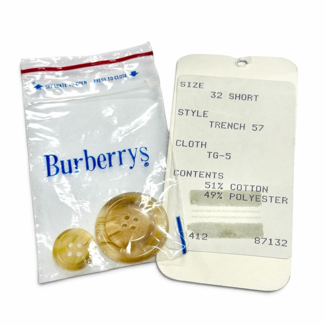 美品△Burberrys バーバリー ヴィンテージ コットン 裏地ノバチェック柄 ベルト付き ロングトレンチコート ベージュ 32 SHORT メンズ