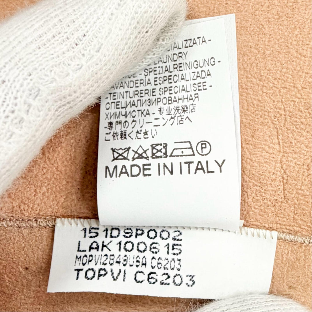 未使用品△Brunello Cucinelli ブルネロクチネリ M0PVI2849 ミンクファー ノーカラー ジレ ベスト ピンク IT 38 イタリア製 ガーメント付