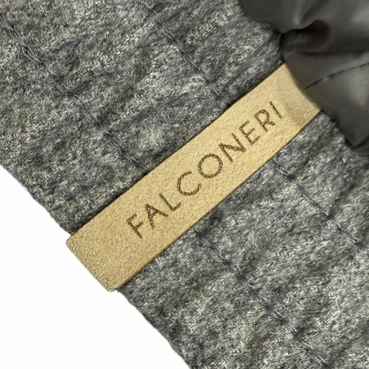 極美品□Falconeri ファルコネーリ UCL0215/9108 シルク カシミヤ リバーシブル ダウンジャケット IT 50 伊製 正規品 定価309650円