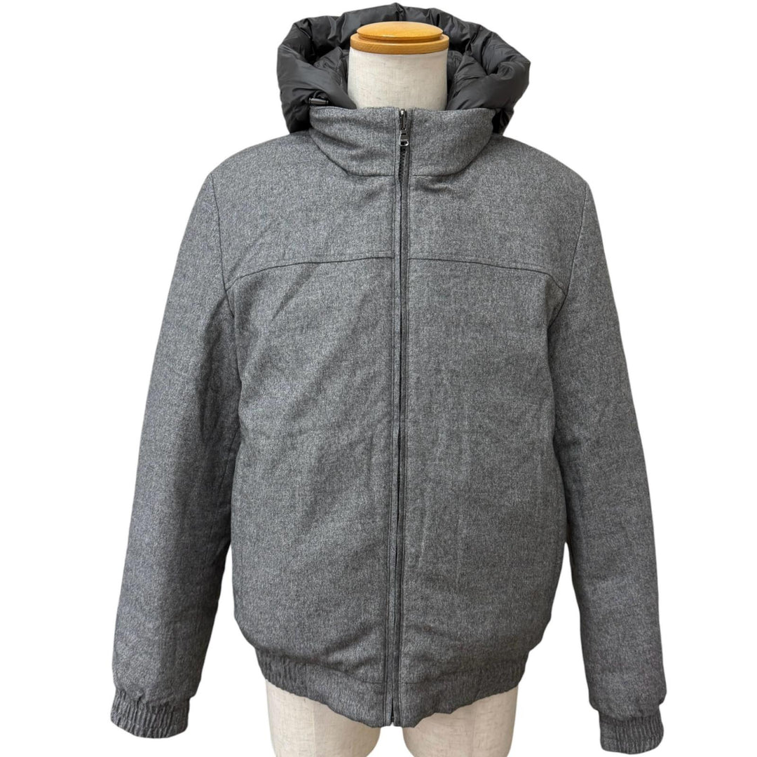 極美品□Falconeri ファルコネーリ UCL0215/9108 シルク カシミヤ リバーシブル ダウンジャケット IT 50 伊製 正規品 定価309650円