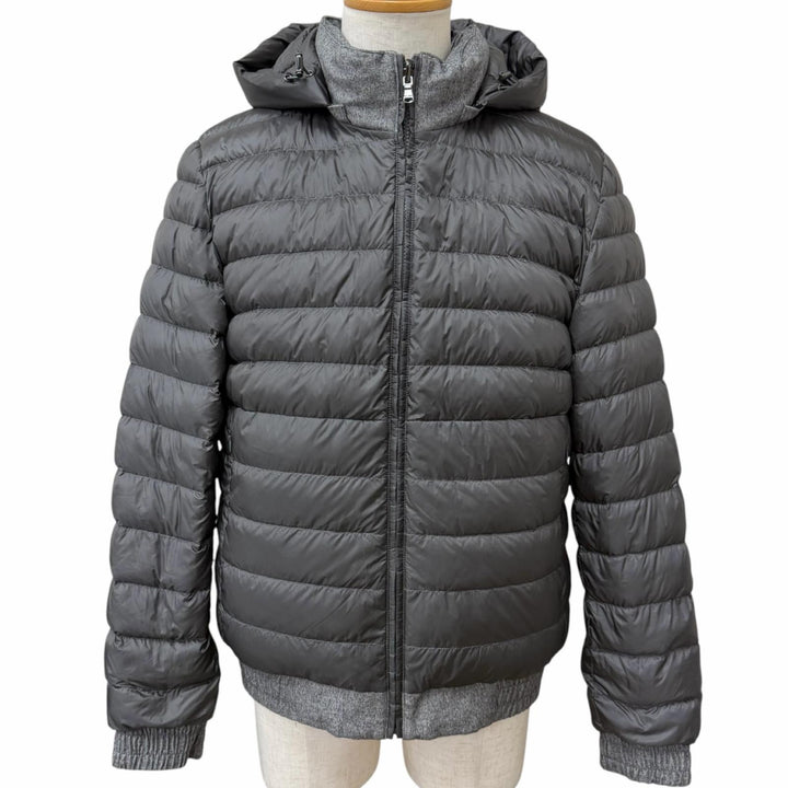 極美品□Falconeri ファルコネーリ UCL0215/9108 シルク カシミヤ リバーシブル ダウンジャケット IT 50 伊製 正規品 定価309650円