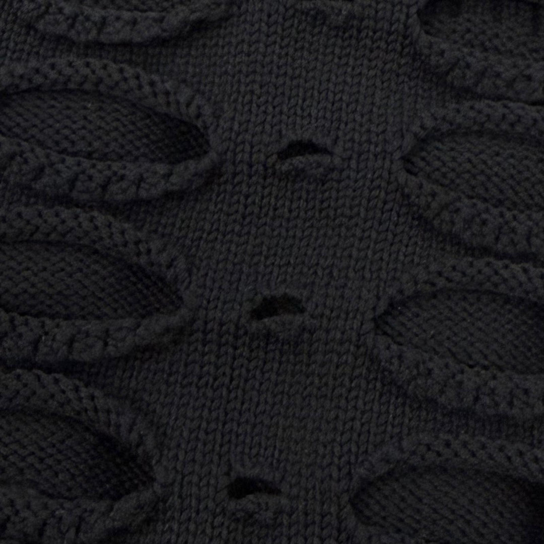 極美品▼CFCL シーエフシーエル CF006KN033 FACADE VENTS VEST 立体編み ベスト ブラック 1 日本製 正規品 メンズ 定価42900円