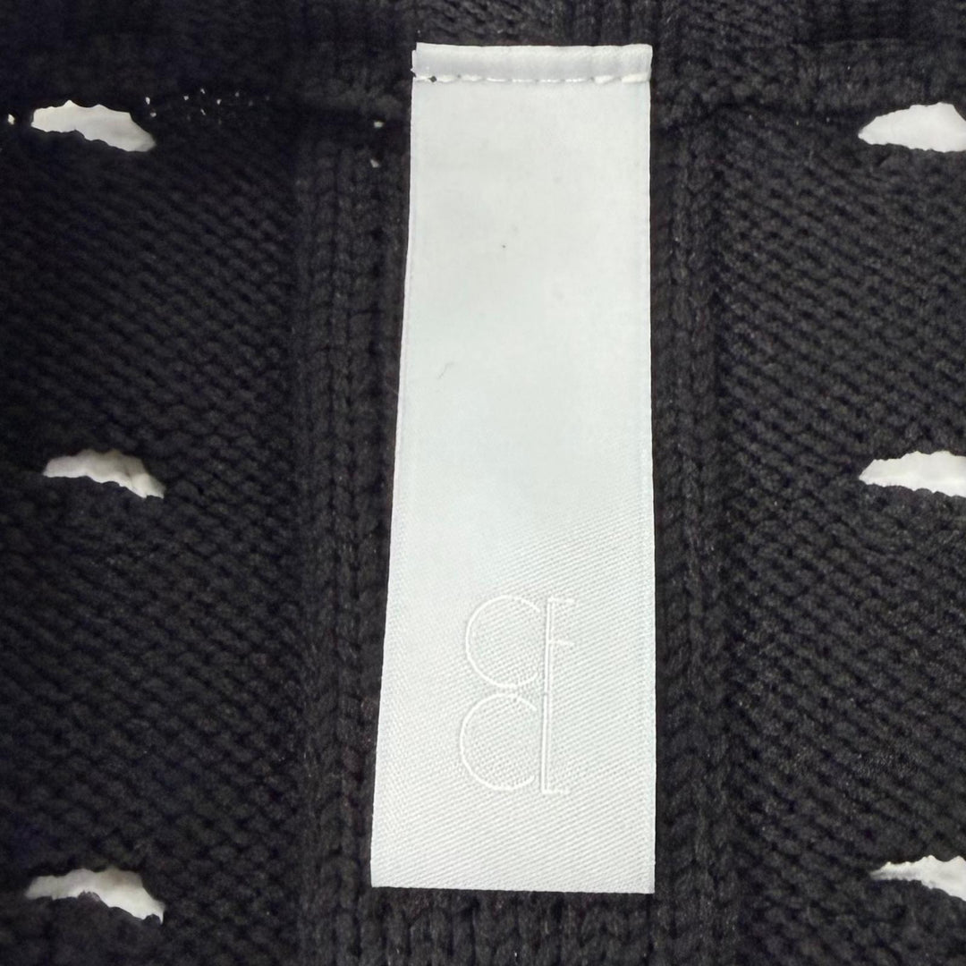 極美品▼CFCL シーエフシーエル CF006KN033 FACADE VENTS VEST 立体編み ベスト ブラック 1 日本製 正規品 メンズ 定価42900円