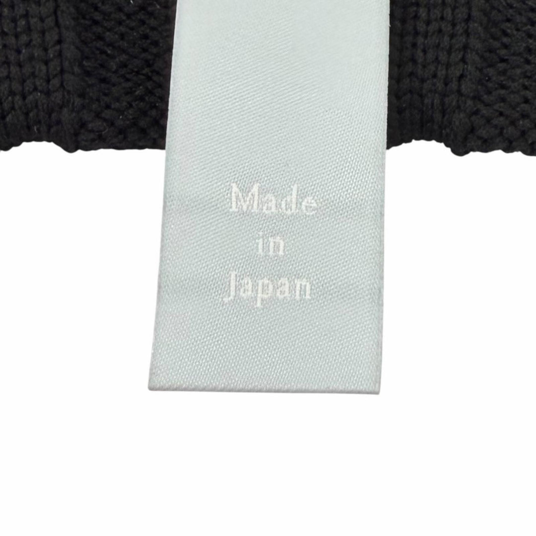 極美品▼CFCL シーエフシーエル CF006KN033 FACADE VENTS VEST 立体編み ベスト ブラック 1 日本製 正規品 メンズ 定価42900円