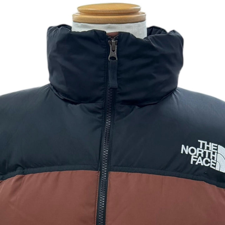 極美品▼THE NORTH FACE ザ・ノースフェイス ND92335 NUPTSE JACKET ヌプシジャケット フード入り ロゴ刺繍 ダウンジャケット L 正規品