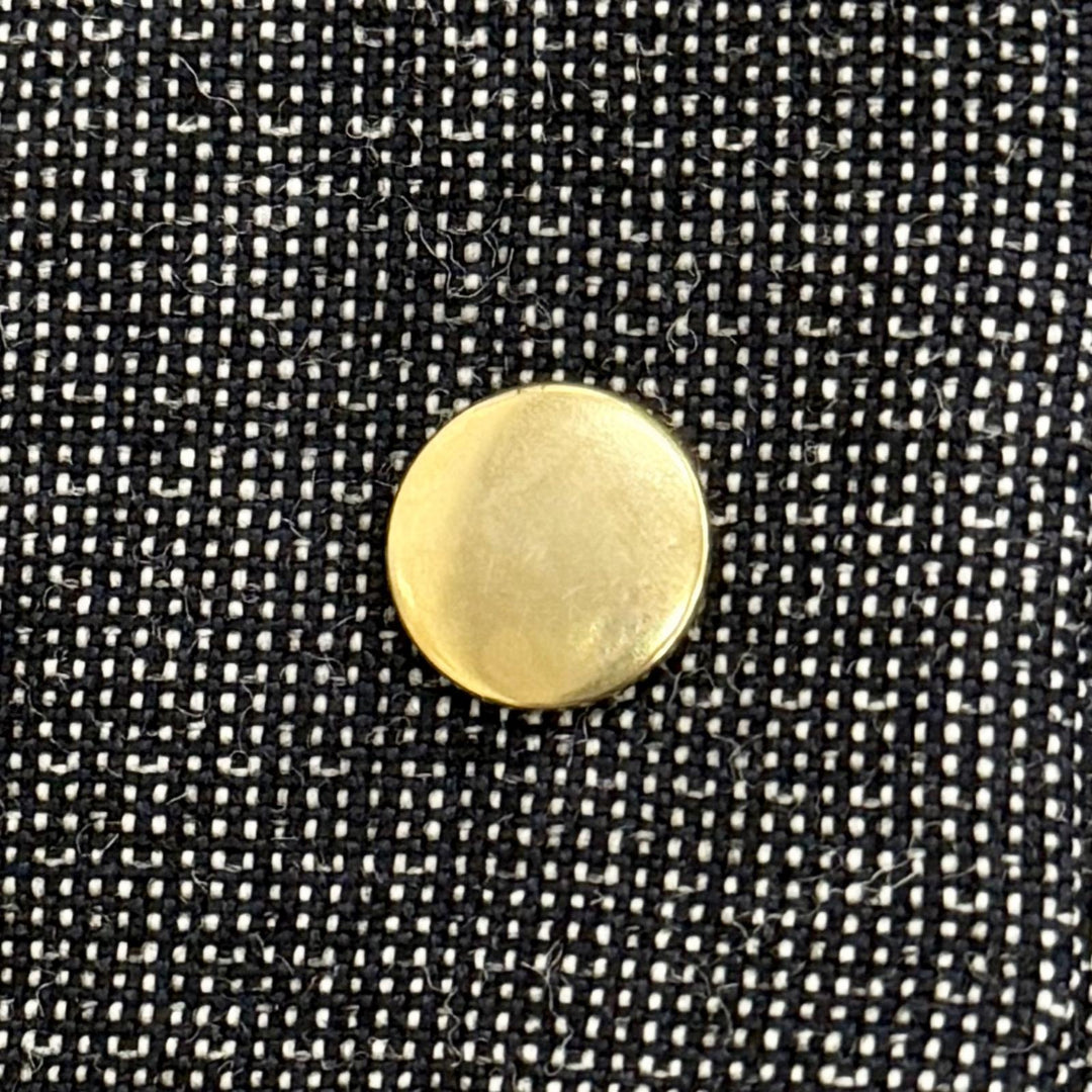 極美品△MARNI マルニ CPMA26U00 TW585 ウール100％ スナップボタン ノーカラー ツイード ロング コート ダークグレー系 42 レディース