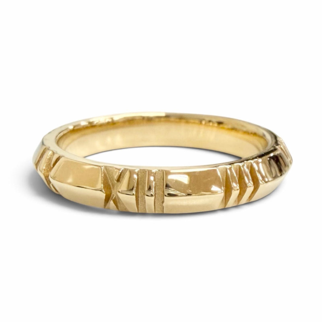 極美品△TIFFANY&amp;Co. ティファニー アトラス X クローズド リング 指輪 750(YG) K18 イエローゴールド JP6号 重量3.2g レディース