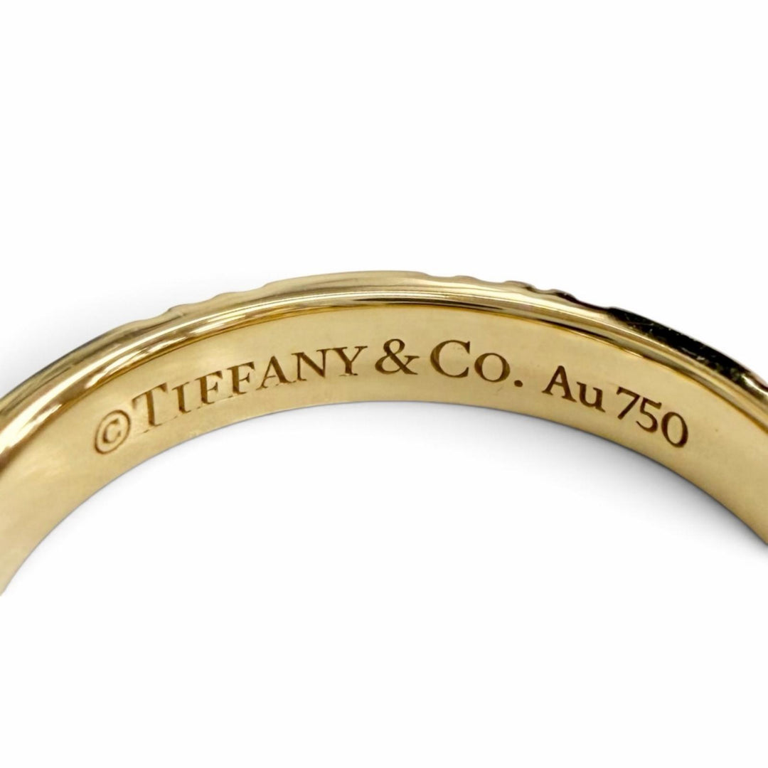 極美品△TIFFANY&amp;Co. ティファニー アトラス X クローズド リング 指輪 750(YG) K18 イエローゴールド JP6号 重量3.2g レディース