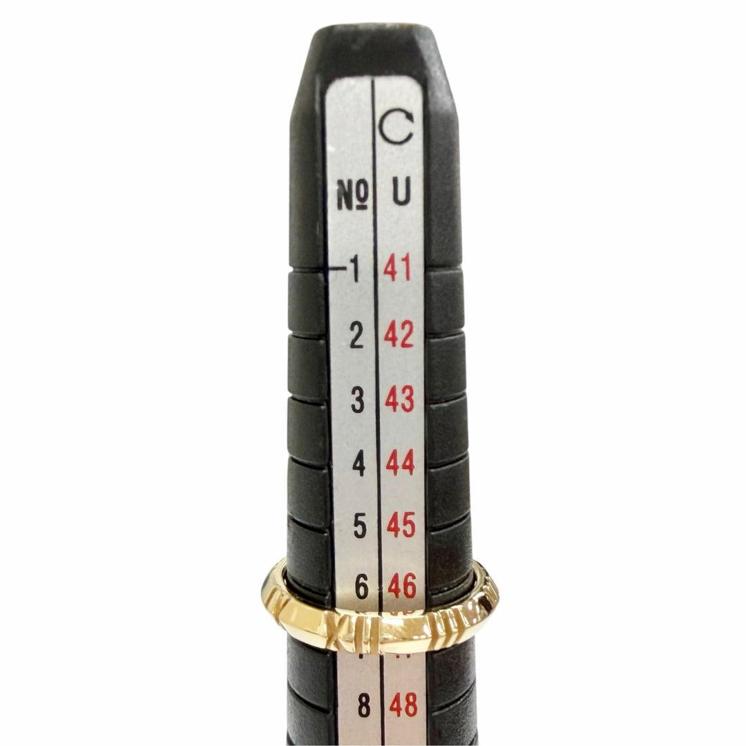極美品△TIFFANY&amp;Co. ティファニー アトラス X クローズド リング 指輪 750(YG) K18 イエローゴールド JP6号 重量3.2g レディース