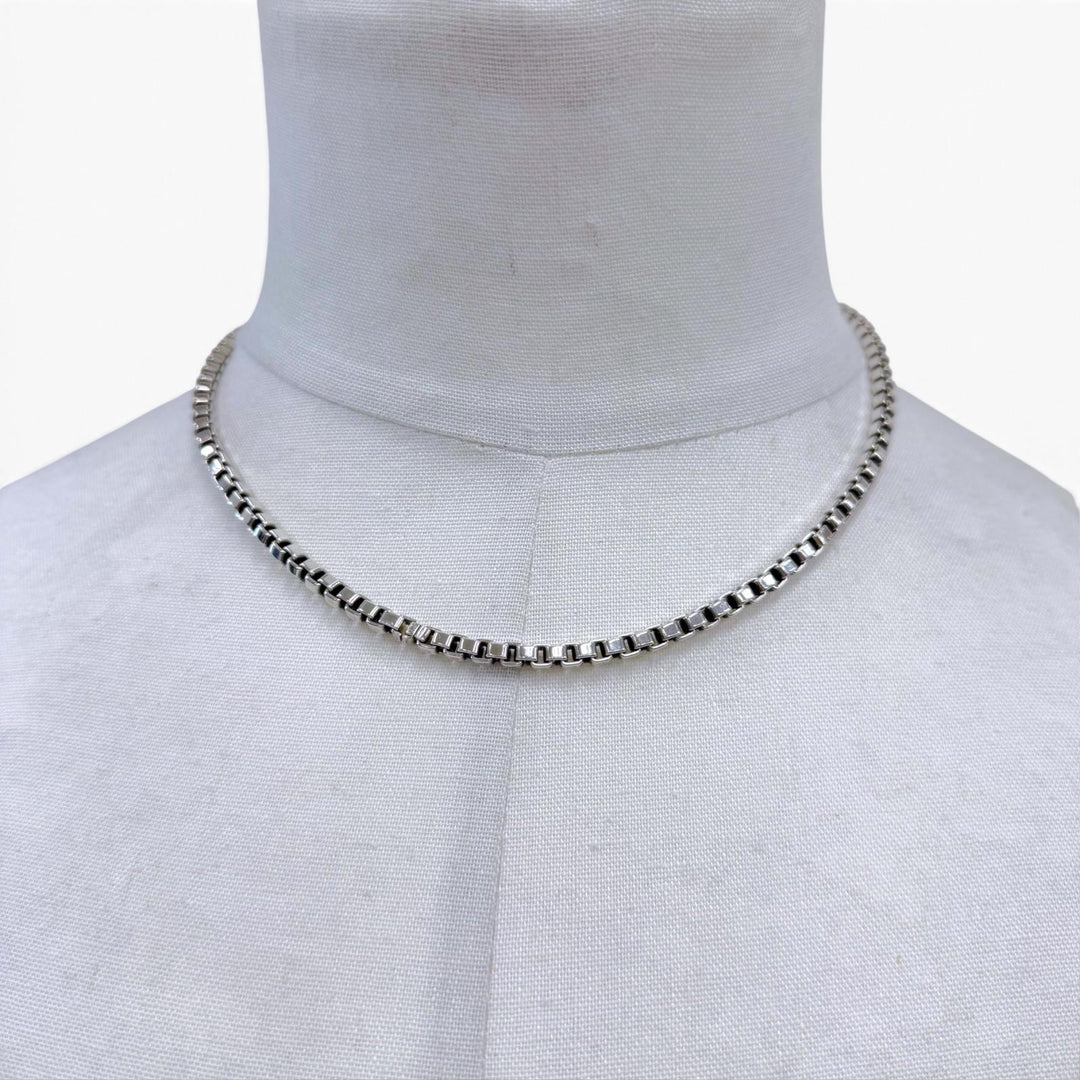 美品▼TIFFANY&amp;Co. ティファニー ベネチアン 925 チェーン ネックレス シルバー 重量37.0g メンズ レディース アクセサリー
