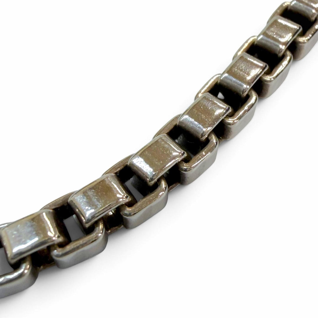 美品▼TIFFANY&amp;Co. ティファニー ベネチアン 925 チェーン ネックレス シルバー 重量37.0g メンズ レディース アクセサリー