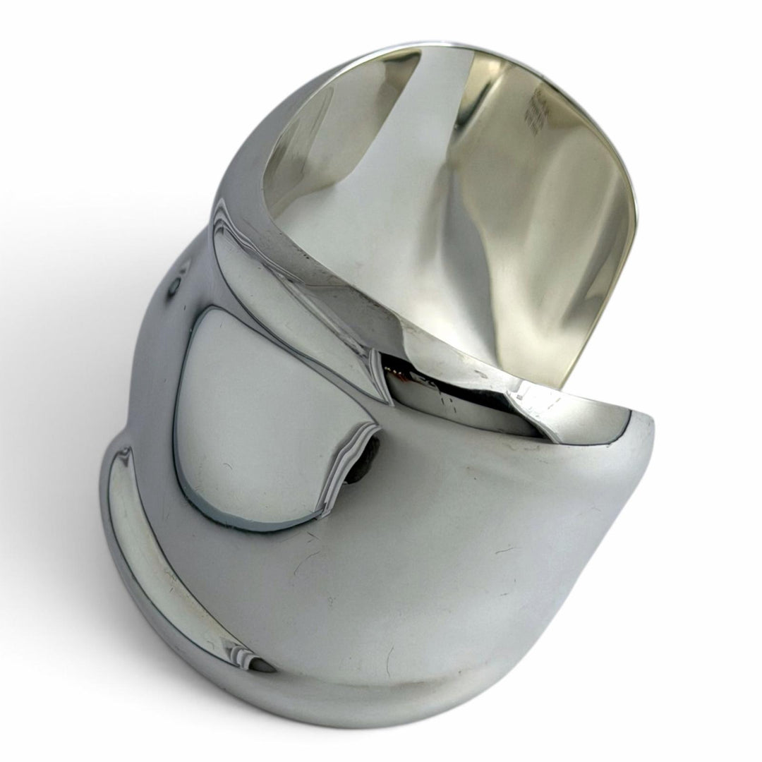 美品□TIFFANY&amp;Co. ティファニー AG925 ボーンカフ 左手用 ブレスレット バングル アクセサリー シルバー イタリア製 重量87.3g メンズ