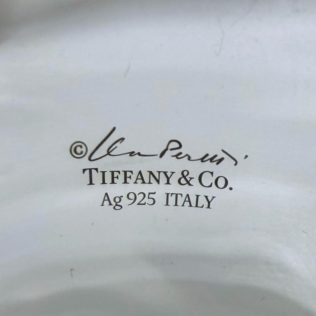 美品□TIFFANY&amp;Co. ティファニー AG925 ボーンカフ 左手用 ブレスレット バングル アクセサリー シルバー イタリア製 重量87.3g メンズ