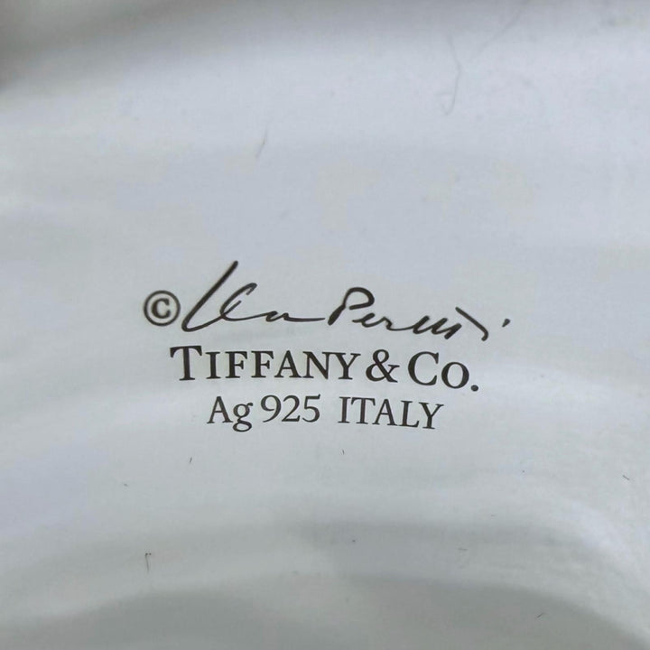 美品□TIFFANY&amp;Co. ティファニー AG925 ボーンカフ 左手用 ブレスレット バングル アクセサリー シルバー イタリア製 重量87.3g メンズ