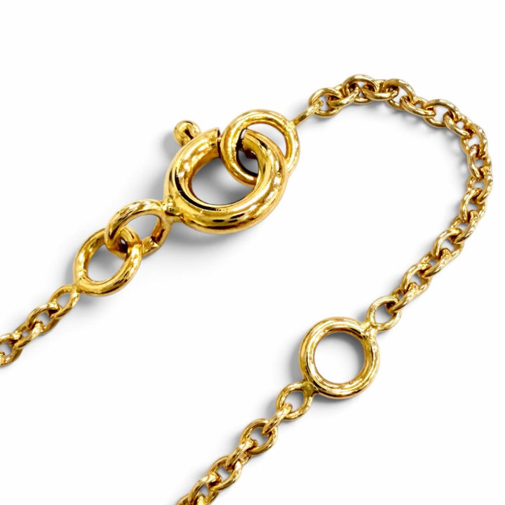 極美品△Christian Dior クリスチャンディオール MIM95001 ミミウィ 1Pダイヤモンド ネックレス アクセサリー 750(YG) K18 重量2.7g