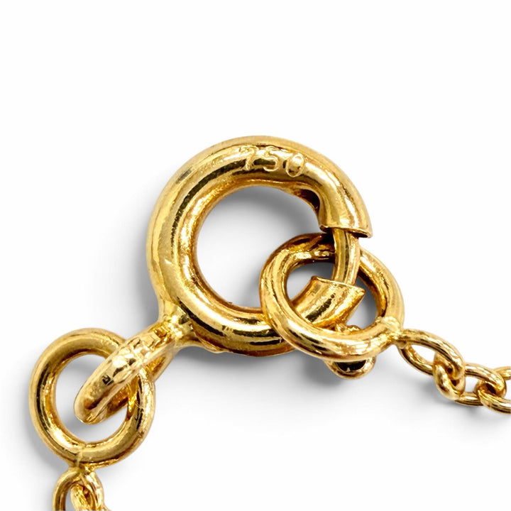 極美品△Christian Dior クリスチャンディオール MIM95001 ミミウィ 1Pダイヤモンド ネックレス アクセサリー 750(YG) K18 重量2.7g