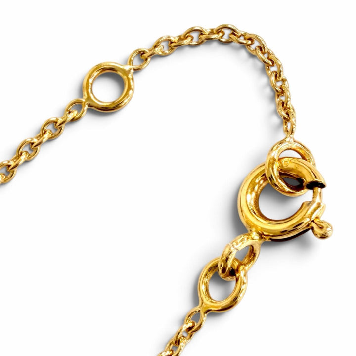 極美品△Christian Dior クリスチャンディオール MIM95003 ミミウィ 1Pダイヤモンド ブレスレット 750 YG K18 イエローゴールド 重量1.3g