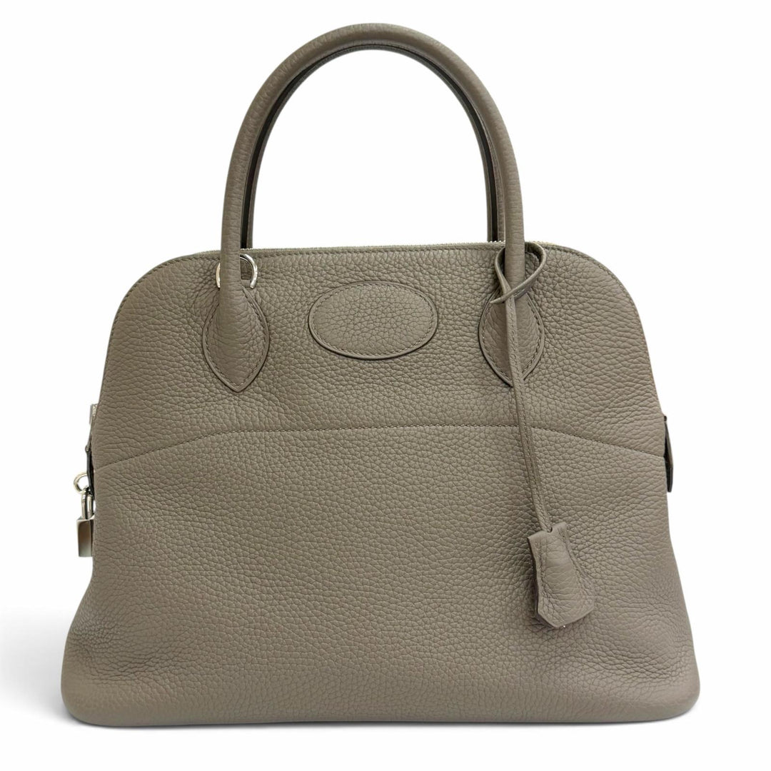 極美品△HERMES エルメス ボリード 31 トリヨンクレマンス エタン シルバー金具 ハンドバッグ Y刻 フランス製 レディース 箱・保存袋付き