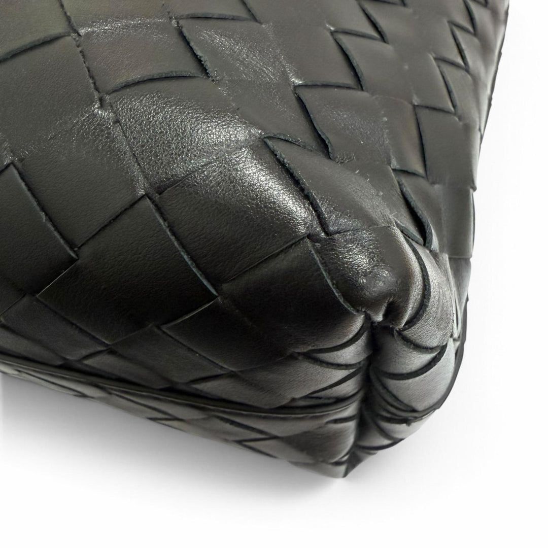 極美品□BOTTEGAVENETA ボッテガヴェネタ 855504 カーフレザー イントレチャート ミニトートバッグ ショルダーバッグ 伊製 定価528000円