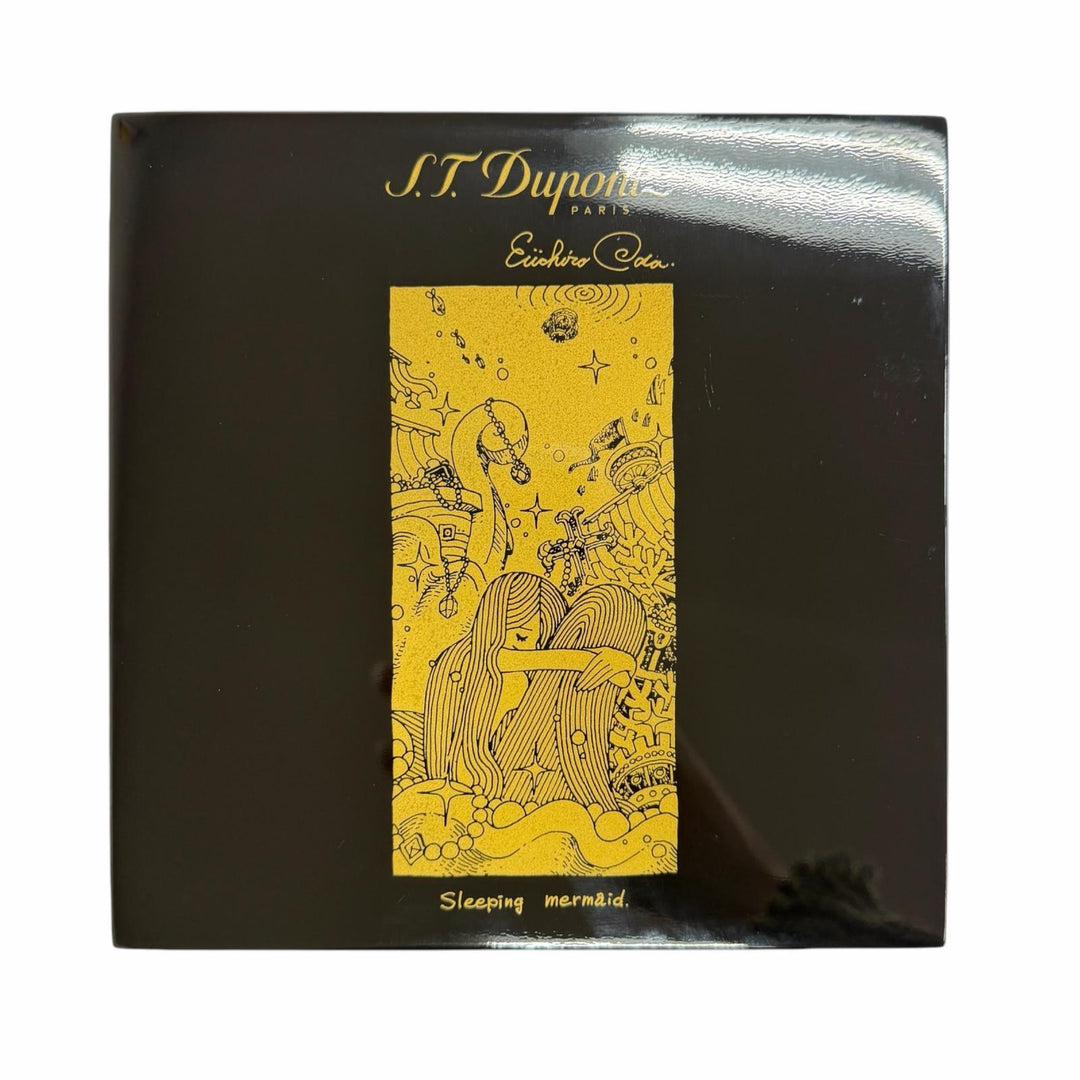 良品□Dupont デュポン 2012年製 尾田栄一郎 スリーピングマーメイド 1111個限定 ガスライター ゴールド フランス製 メンズ 着火確認済み