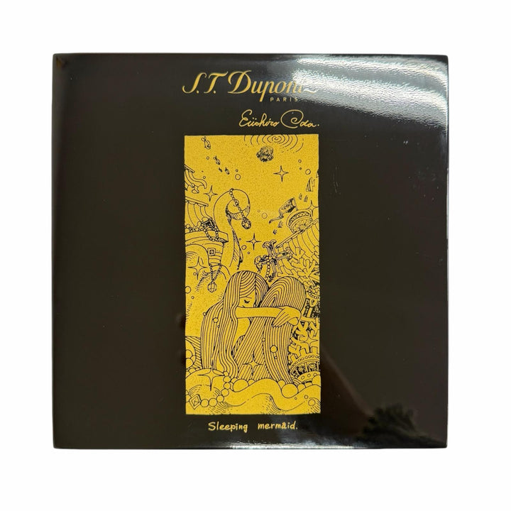 良品□Dupont デュポン 2012年製 尾田栄一郎 スリーピングマーメイド 1111個限定 ガスライター ゴールド フランス製 メンズ 着火確認済み