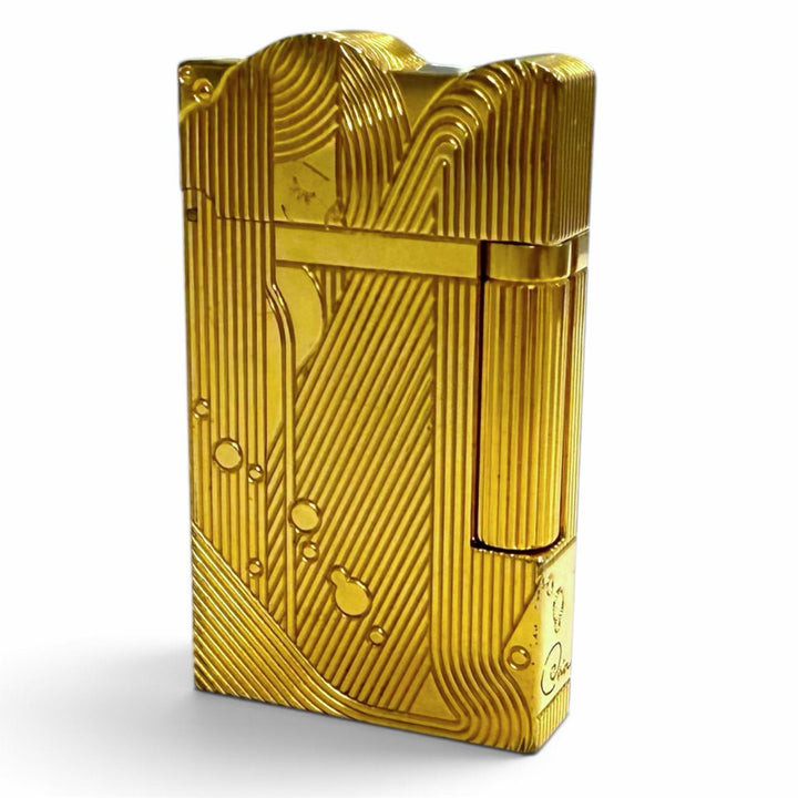 良品□Dupont デュポン 2012年製 尾田栄一郎 スリーピングマーメイド 1111個限定 ガスライター ゴールド フランス製 メンズ 着火確認済み
