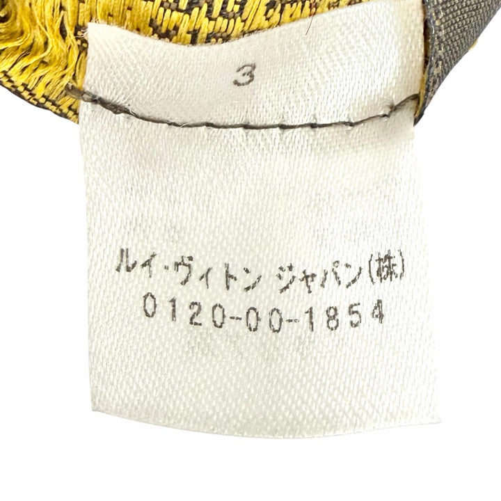 美品△LOUIS VUITTON ルイヴィトン M72432 エシャルプ ロゴマニア ウール シルク ルビー モノグラム フリンジ マフラー 伊製 正規品