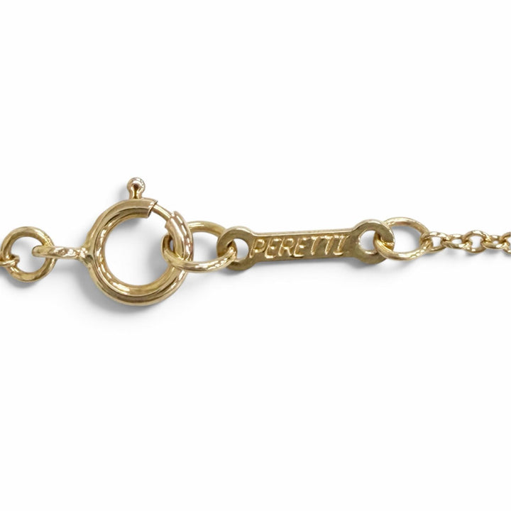 極美品△TIFFANY&amp;Co. ティファニー エルサペレッティ ビーン デザイン ペンダント ネックレス 750(YG) イエローゴールド 重量4.21g