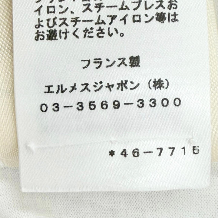極美品△HERMES エルメス 24SS 4E4530DA Della Cavalleria デッラ カヴァッレリア コットン100％ 半袖Ｔシャツ ワンピース FR 38 正規品