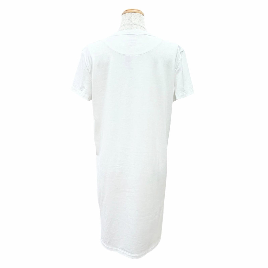 極美品△HERMES エルメス 24SS 4E4530DA Della Cavalleria デッラ カヴァッレリア コットン100％ 半袖Ｔシャツ ワンピース FR 38 正規品