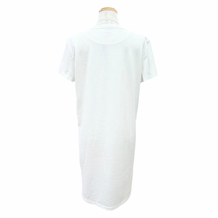 極美品△HERMES エルメス 24SS 4E4530DA Della Cavalleria デッラ カヴァッレリア コットン100％ 半袖Ｔシャツ ワンピース FR 38 正規品